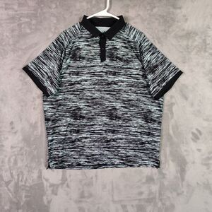 Under Armour Polo Shirt Adult XL Black Blue Iso Chill Performance Golf Men